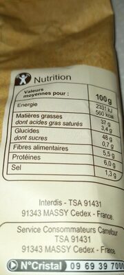 Chips a l'ancienne - Nutrition facts - fr