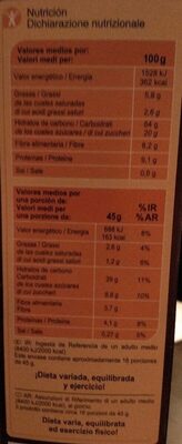 MUESLI & Co 7 DRIED FRUITS & NUTS - Wartości odżywcze - en