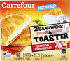 2 Sandwichs à toaster jambon emmental - surgelé - Product