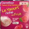 Le Yaourt riche en Fruit Framboise - Product