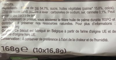Speculos recette belge - Ingredients - fr