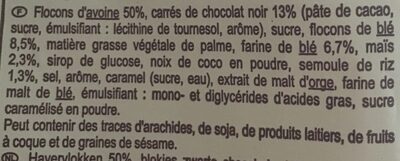 Crunchy Chocolat noir intense - Ingredienser - fr