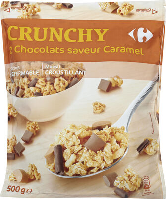 Crunchy 2 chocolats saveur caramel - Produkt - fr