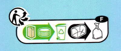 Lait des campagnes demi-écrémé - Recycling instructions and/or packaging information - fr