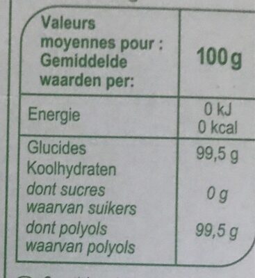 Stylesse - Nutrition facts - fr
