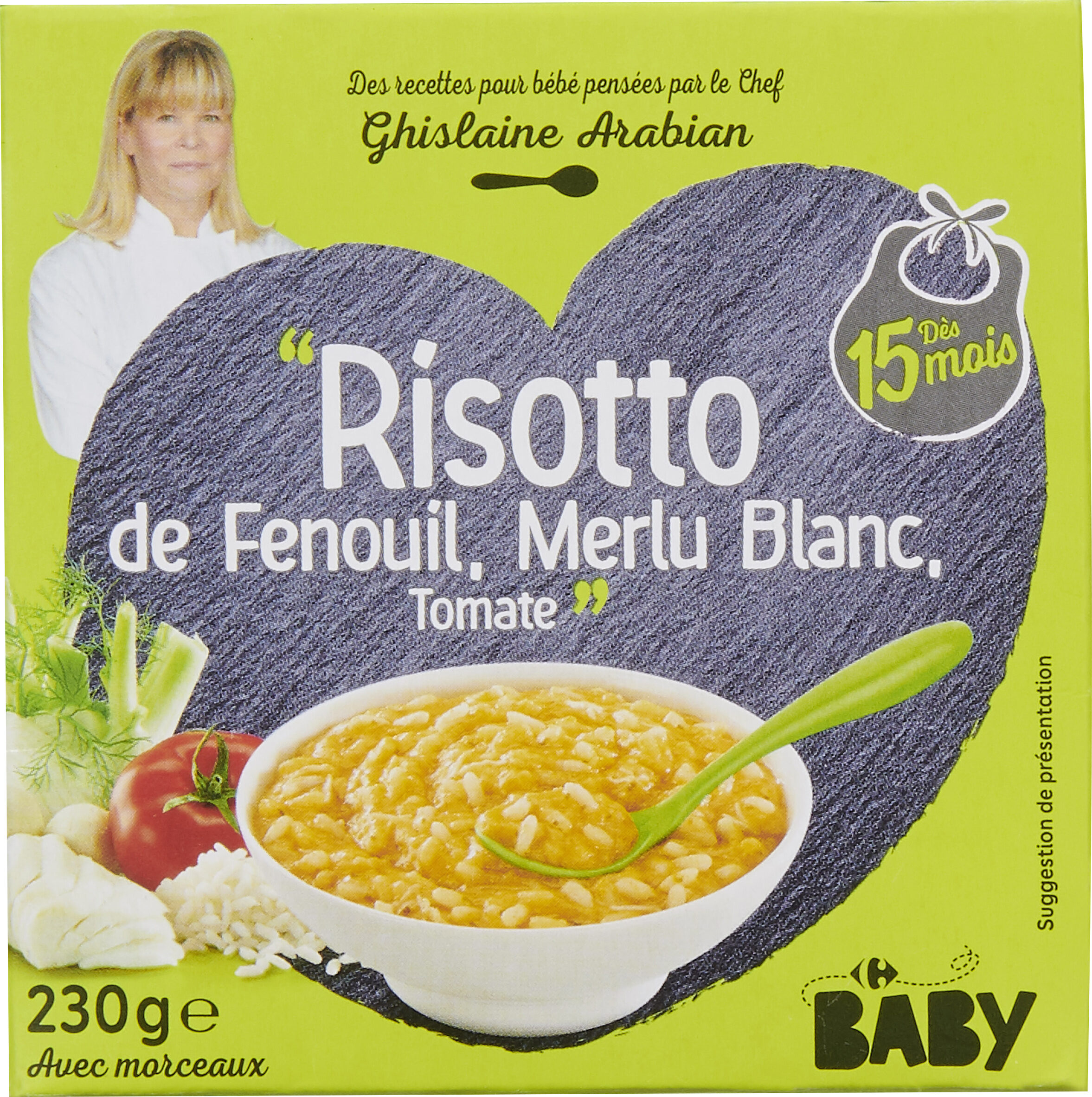 "Risotto de Fenouil, Merlu Blanc, Tomate" - نتاج - fr