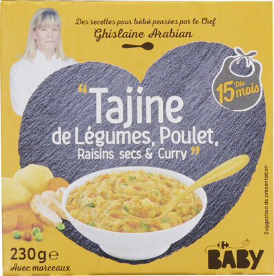 "Tajine de Légumes, Poulet, Raisins secs & Curry" - Product - fr