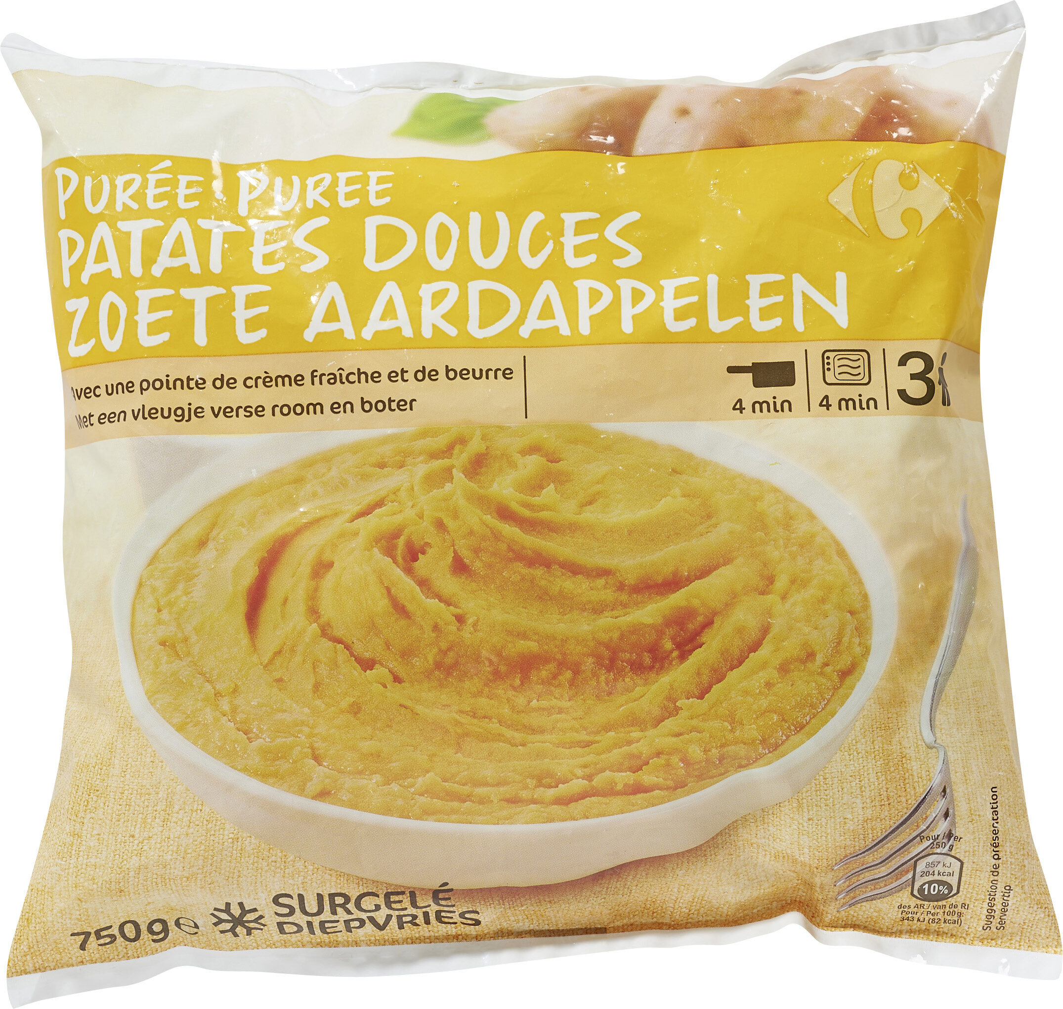 Purée de Patates douces Crème fraîche - Prodotto - fr