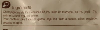 Champignons de paris en persillade - Ingredients - fr