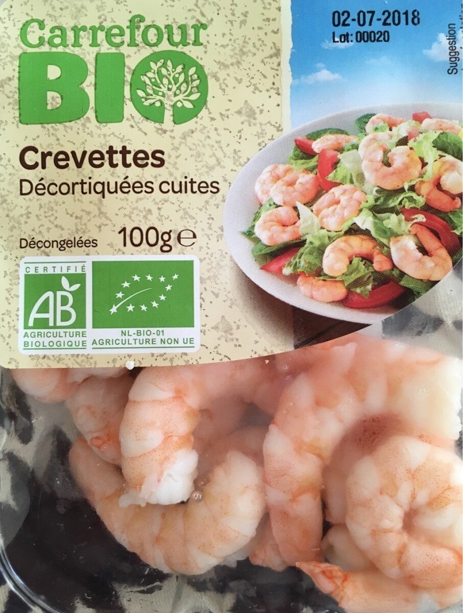 Crevettes décortiquées cuites bio - Product - fr