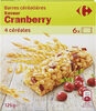 Barres Céréalières - Saveur Cranberry - Product