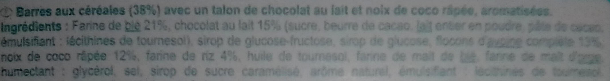 Chocolat Saveur Coco🥥 - Zutaten - fr