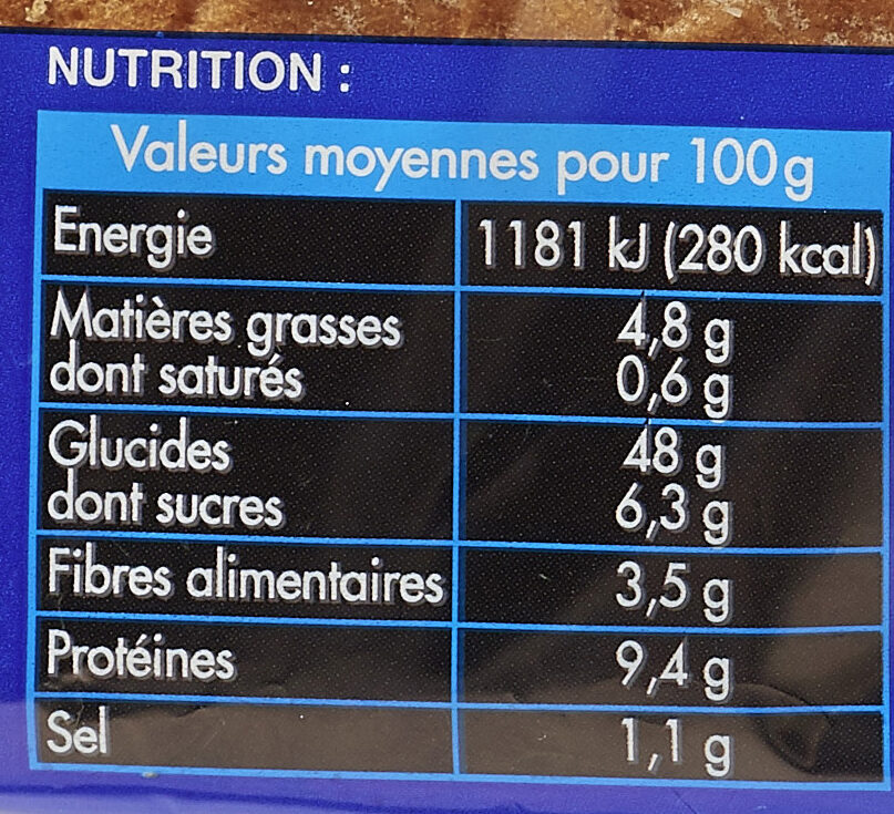 Maxi burger - Nutrition facts - fr