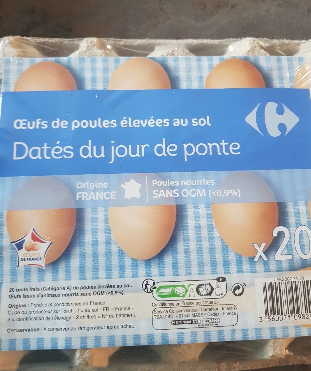 20 œufs frais - Product