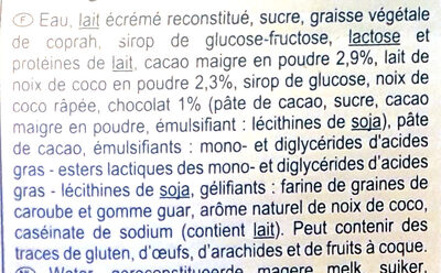 Le feuilleté Choco Coco - Ingredients - fr