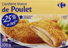 cordons bleus de poulet - 25% de sel - Produkt