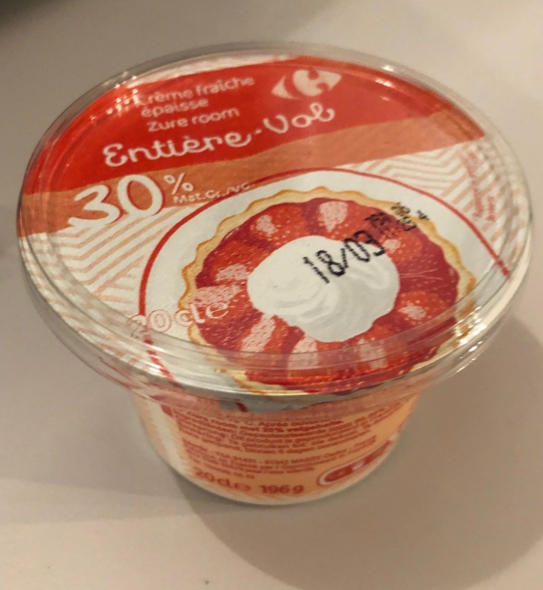 Crème fraîche épaisse Entière - Product - fr