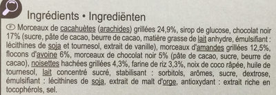 Barres GOURMANDES - Ingredienti - fr