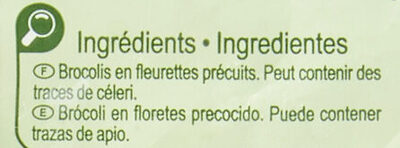 Les légumes minute brocolis en fleurette - Ingrédients