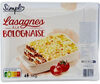 Lasagnes bolognaise - Produit