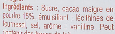 Choco Quick - Ingredients - fr