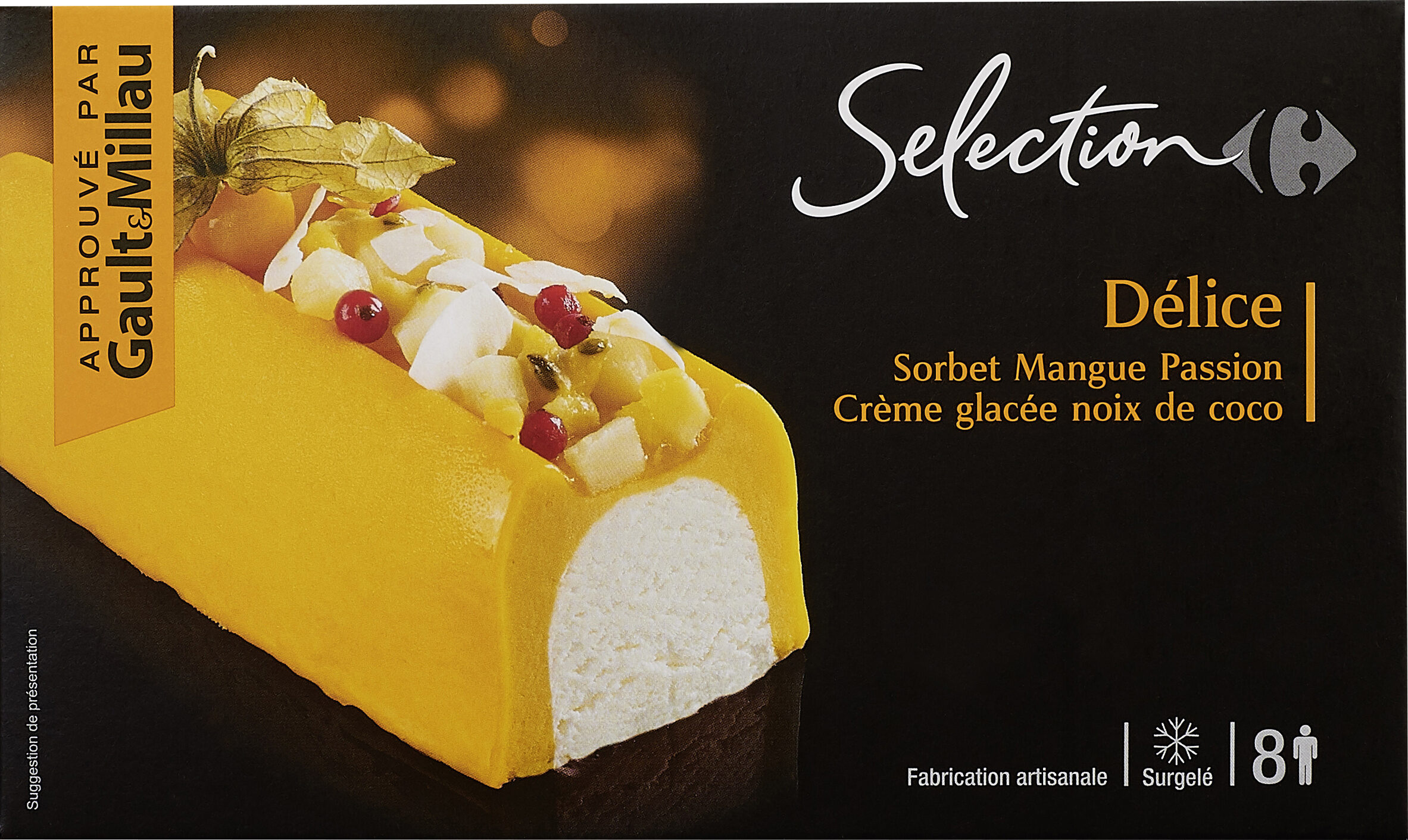 Délice Sorbet Mangue Passion Crème glacée noix de coco - Product - fr