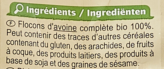 Flocons d'avoine - Ingredienti - fr