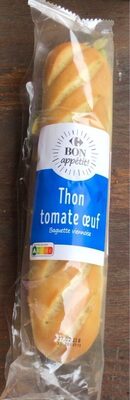 Sandwich Thon crudités œufs baguette viennoise - نتاج - fr