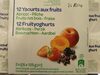 12 yaourts aux fruits - Produit
