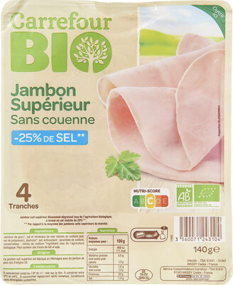 Jambon Supérieur Sans couenne - Product - fr