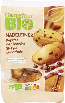 Madeleines pépites de chocolat