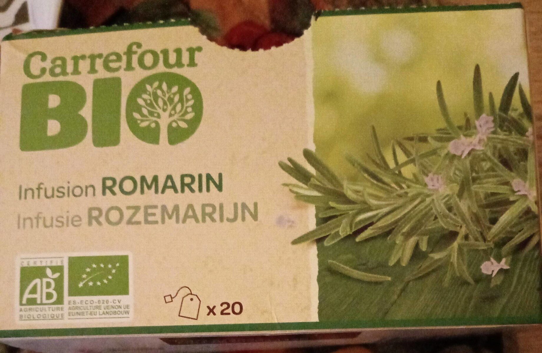 Infusion romarin - Nutrition facts - fr