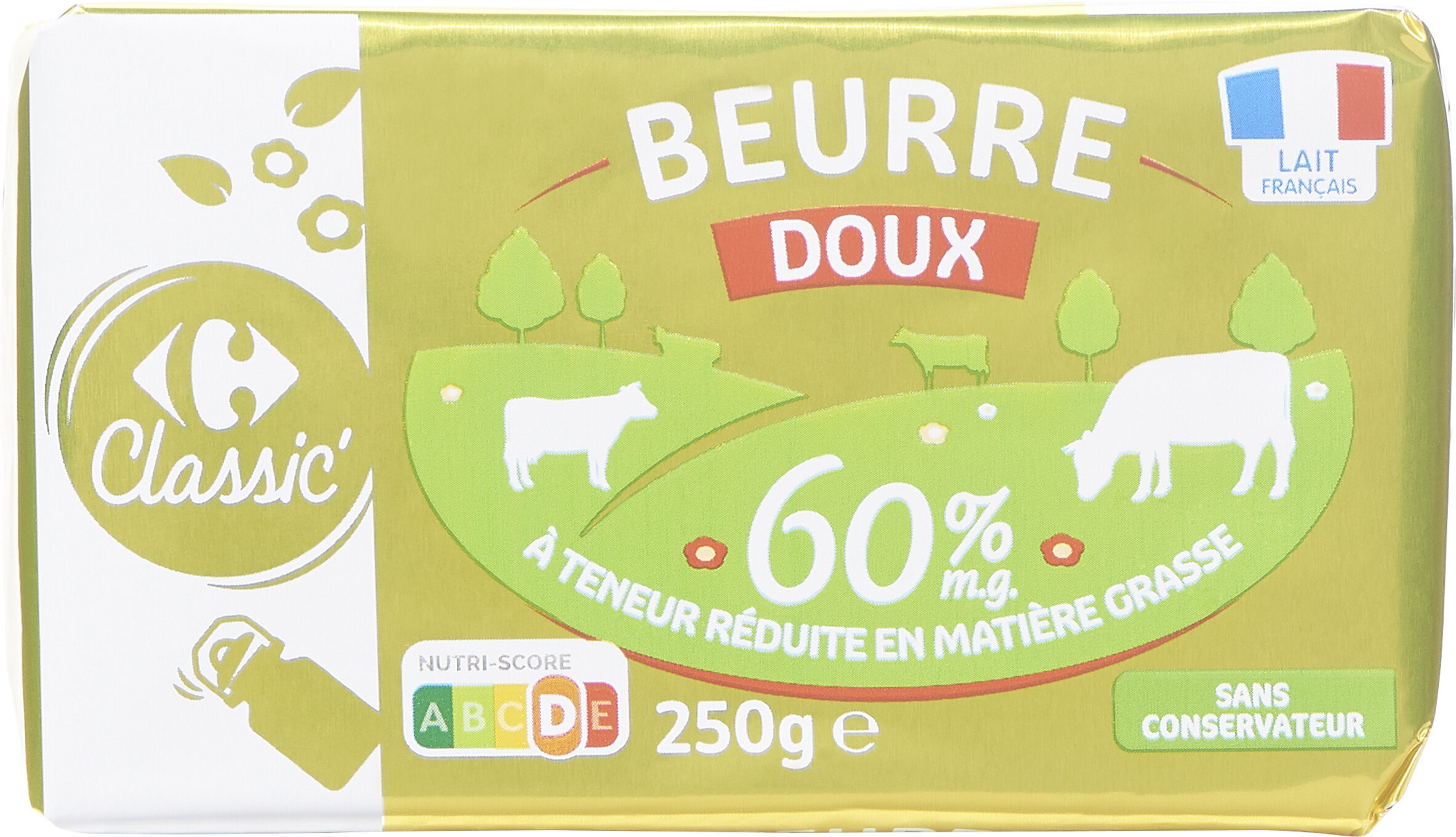 Beurre doux 60% mg - Product - fr
