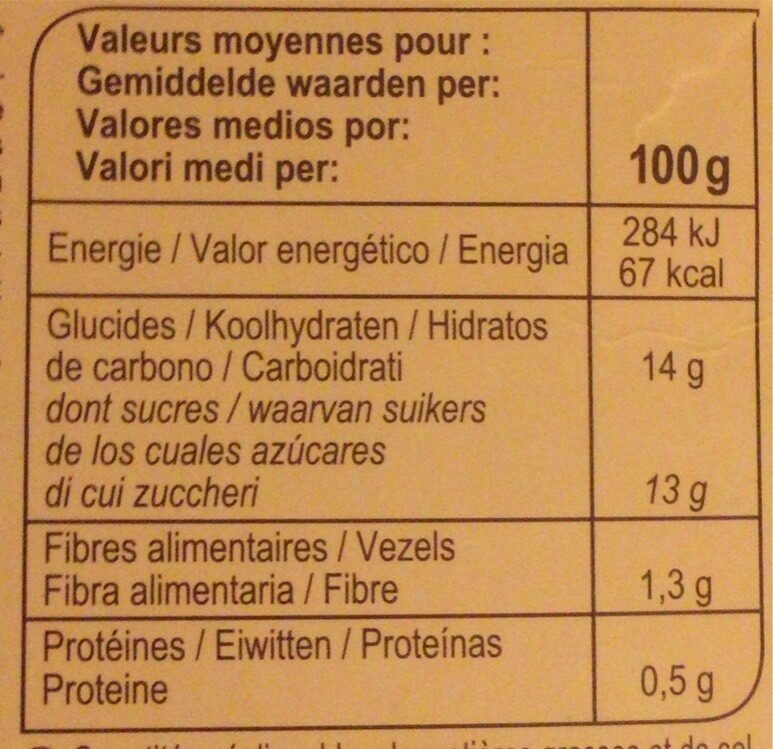 Pomme Banane Sans sucres ajoutés - Valori nutrizionali - fr