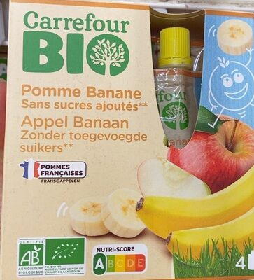 Pomme Banane Sans sucres ajoutés - Instrucciones de reciclaje y/o información de embalaje - fr