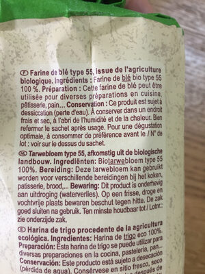 Farine de BLE Type 55 - Ingredients - fr