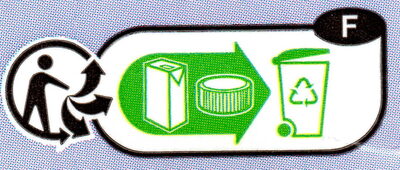 lait demi-écrémé - Instruction de recyclage et/ou informations d'emballage
