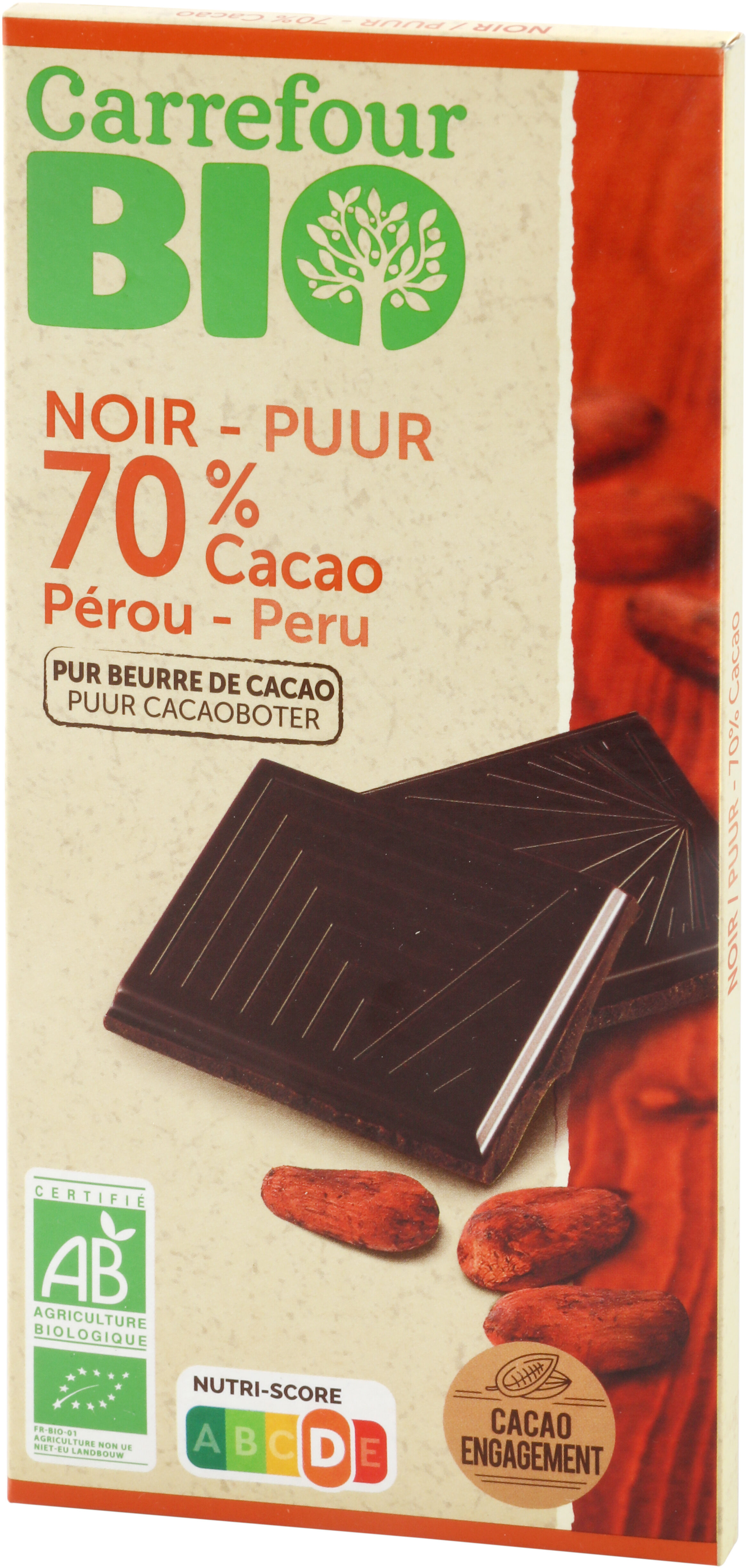 Chocolate negro 70% cacao - Producte - es