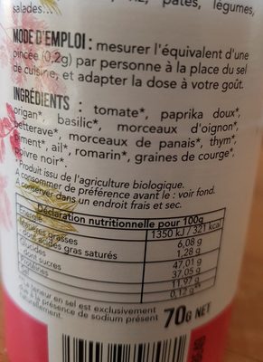 Ciao le sel - Substitut de sel - Ingredients - fr