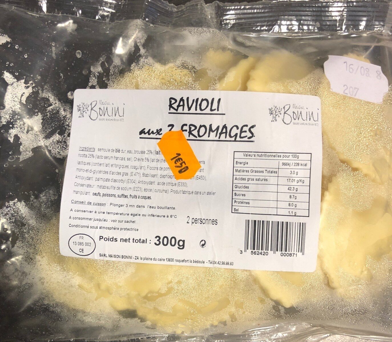 Ravioli aux 3 fromages - Product - fr