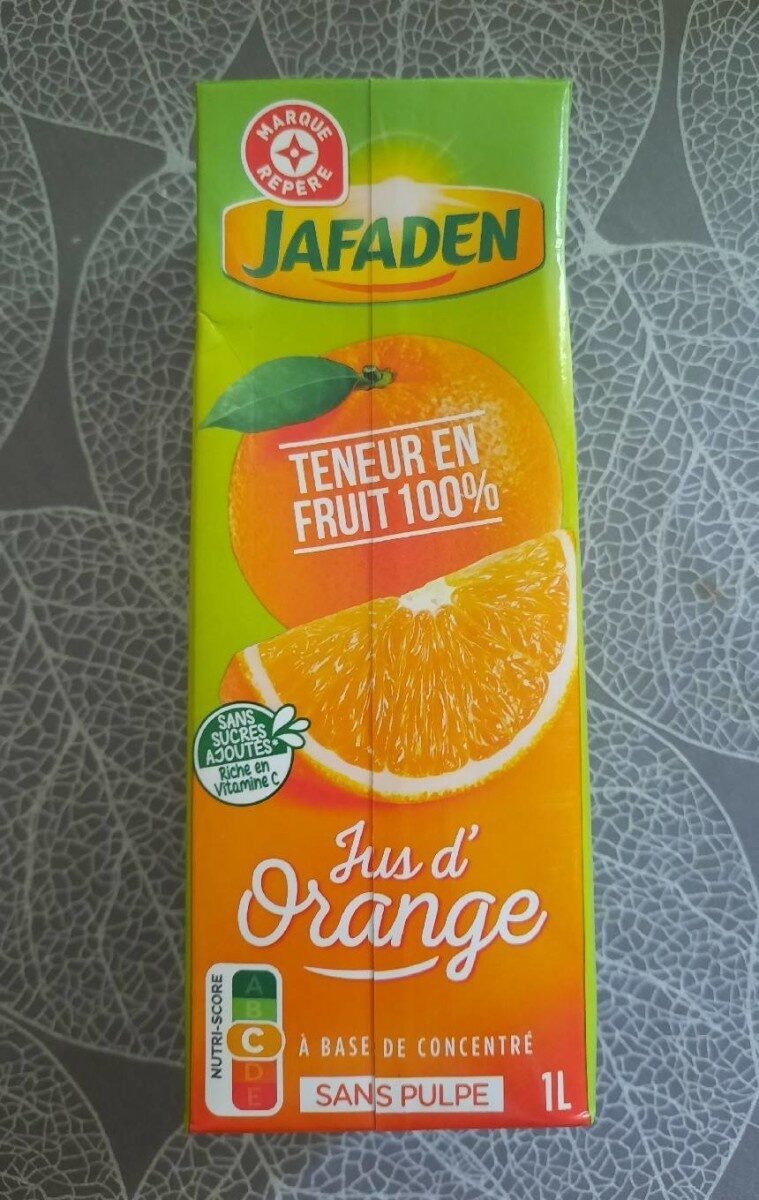 Jus d'orange - Produit