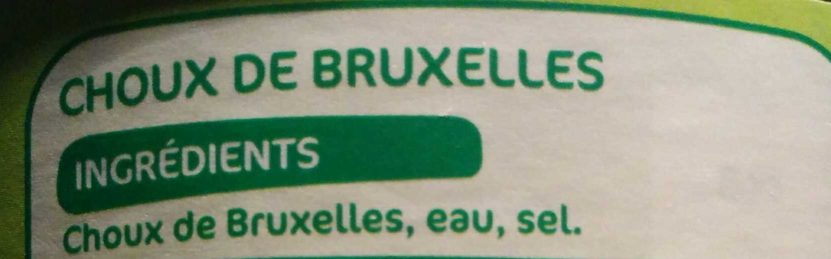 Choux de Bruxelles - Ingrédients