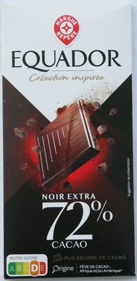 Chocolat noir 72% cacao - Produit