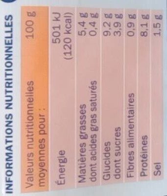 Bâtonnets de Surimi - Nutrition facts - fr