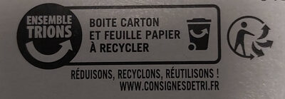 Coulommiers - Recycling instructions and/or packaging information