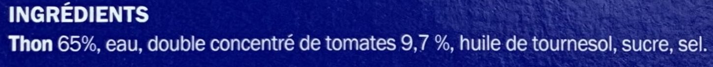 Miettes de thon à la tomate - Ingredients - fr
