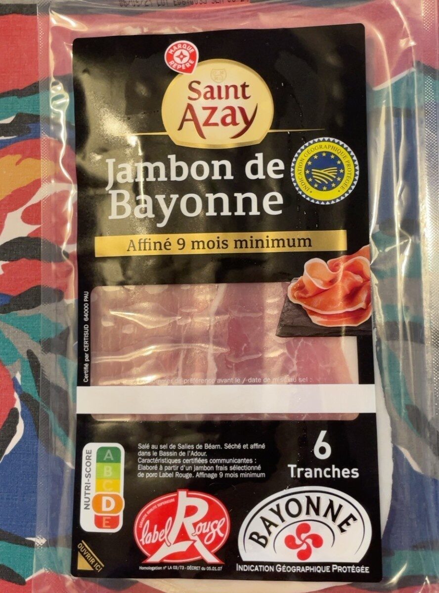 Jambon De Bayonne x6 Trches 150 gr - Product - fr