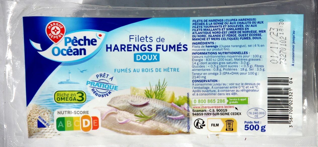 Filets de Hareng Ronde des Mers Doux sachet - Product - fr