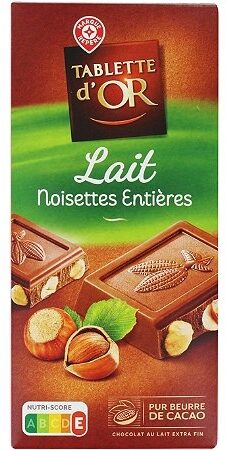 Chocolat lait noisettes - Produit