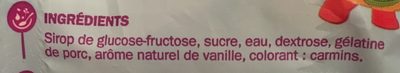 Marshmallows goût vanille - Ingrédients